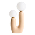 **Lampe de table moderne en céramique avec globes en verre**